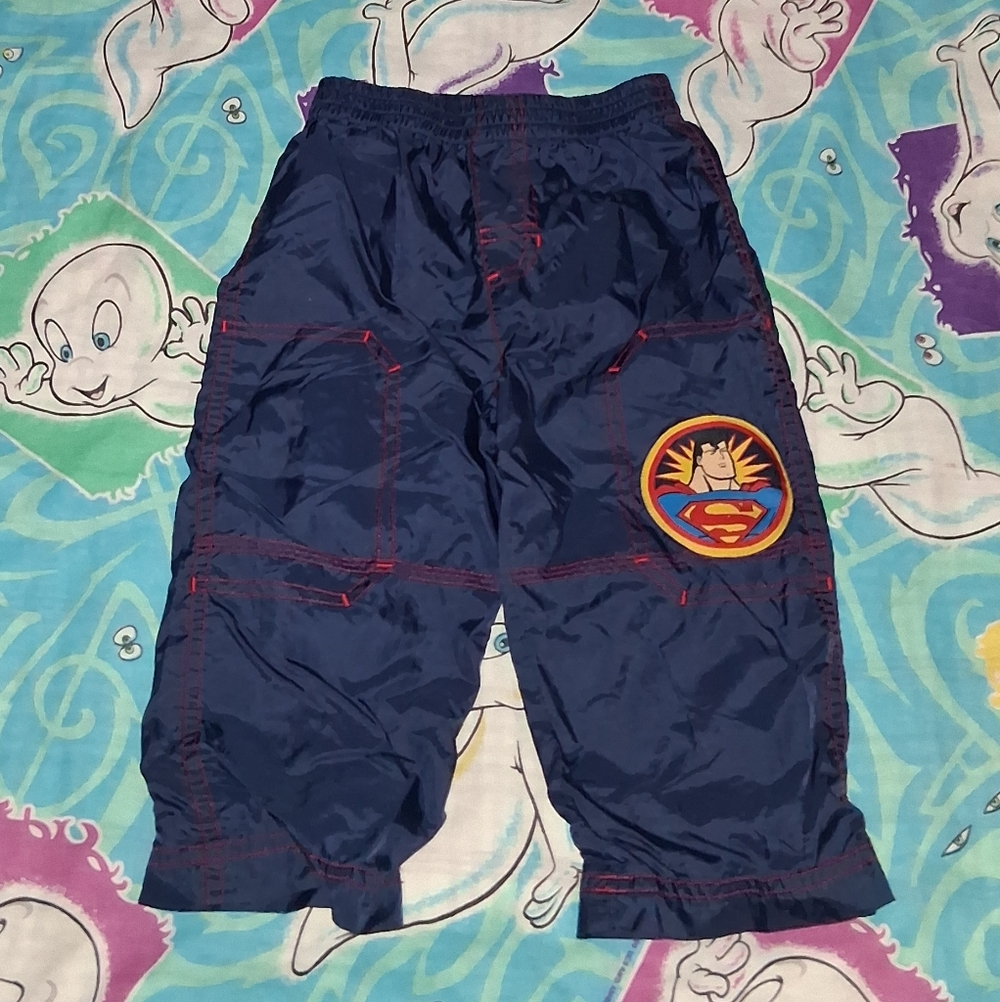 90s Superman Vintage Nylon Pants DC Comics